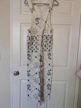 Free People We The Free Rising Sun Overalls XS NWOT